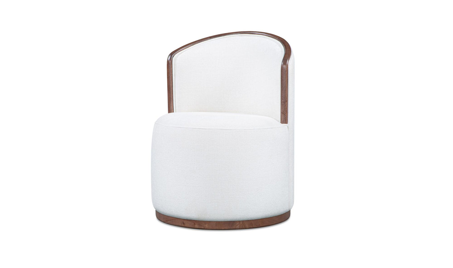Rossi Swivel Dining Chair Cream.