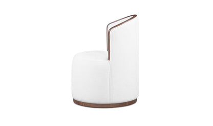 Rossi Swivel Dining Chair Cream.