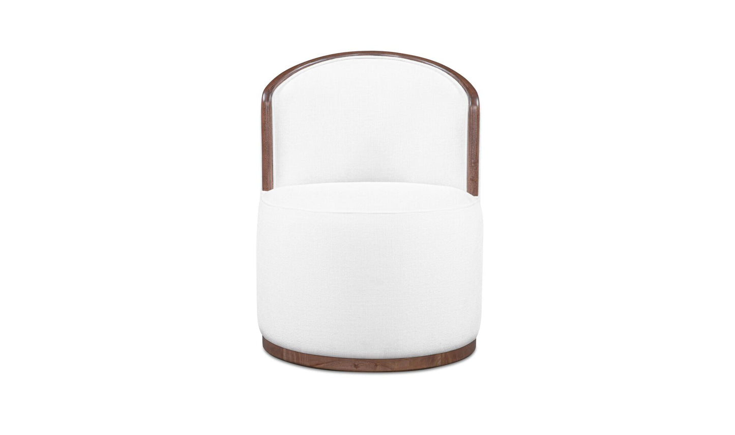 Rossi Swivel Dining Chair Cream.