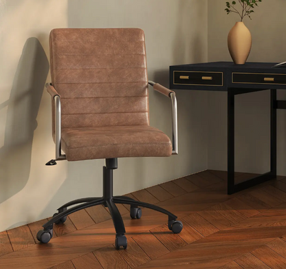 Roy Office Chair Open Road Brown Leather