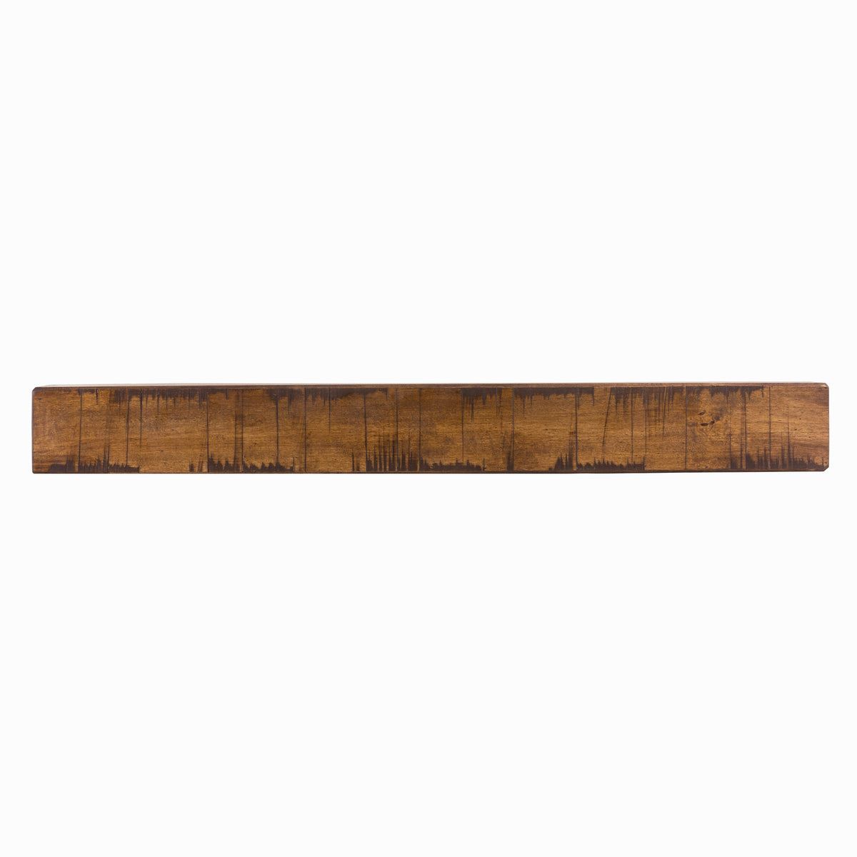 Rustic Poplar Fireplace Mantel Shelf.