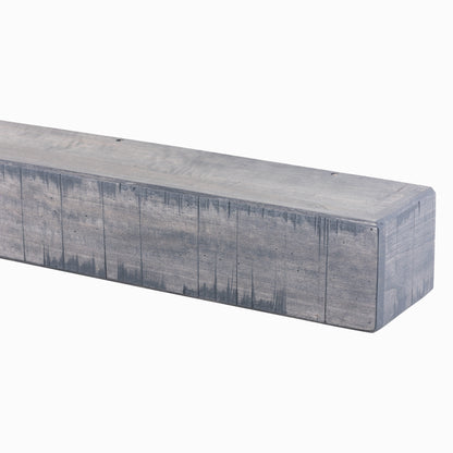 Rustic Poplar Fireplace Mantel Shelf.