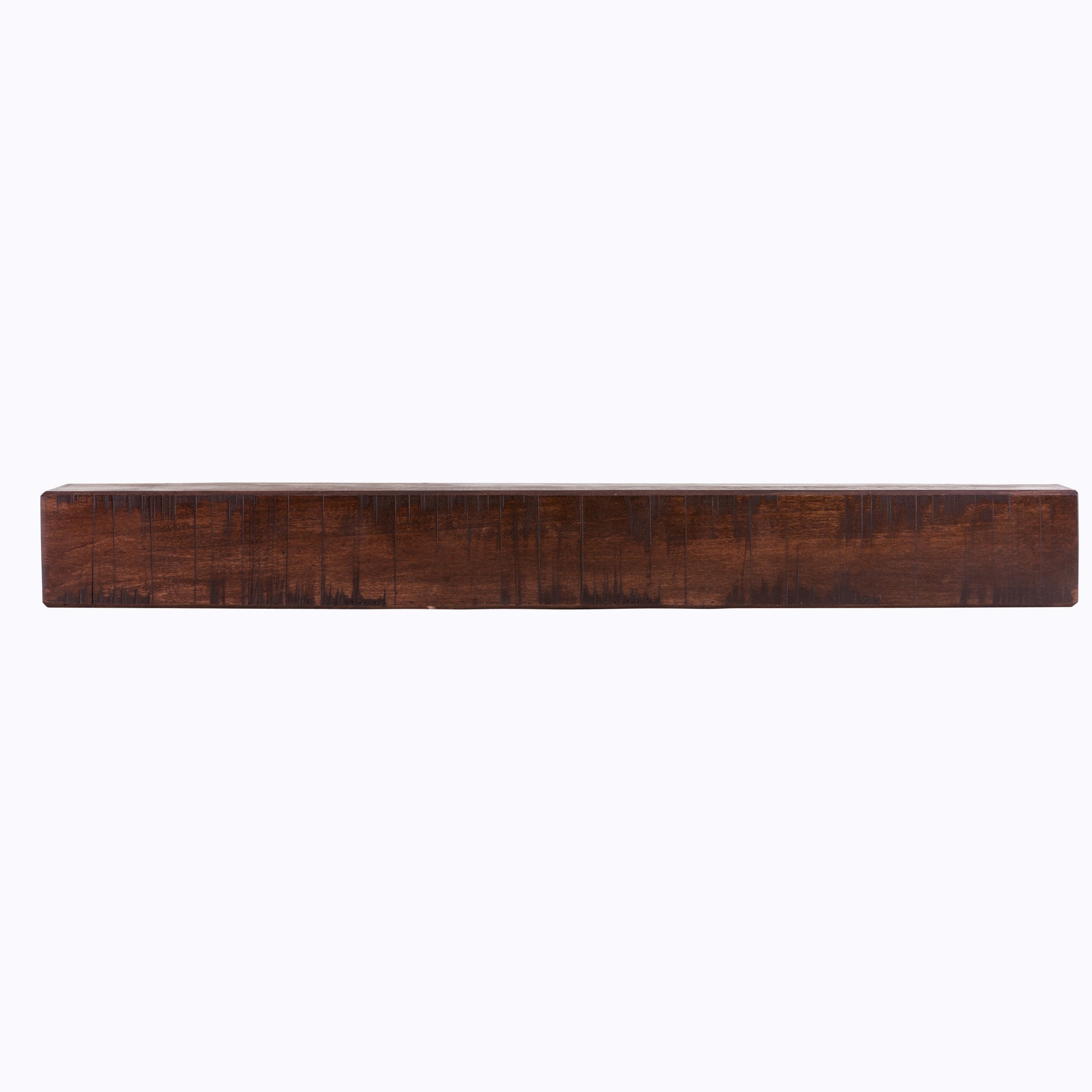 Rustic Poplar Fireplace Mantel Shelf.