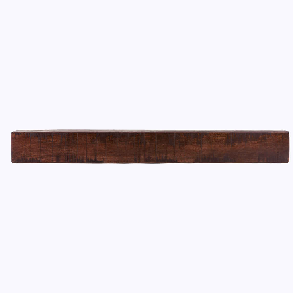 Rustic Poplar Fireplace Mantel Shelf.