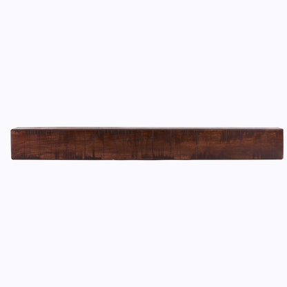 Rustic Poplar Fireplace Mantel Shelf.