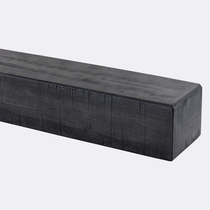Rustic Poplar Fireplace Mantel Shelf.