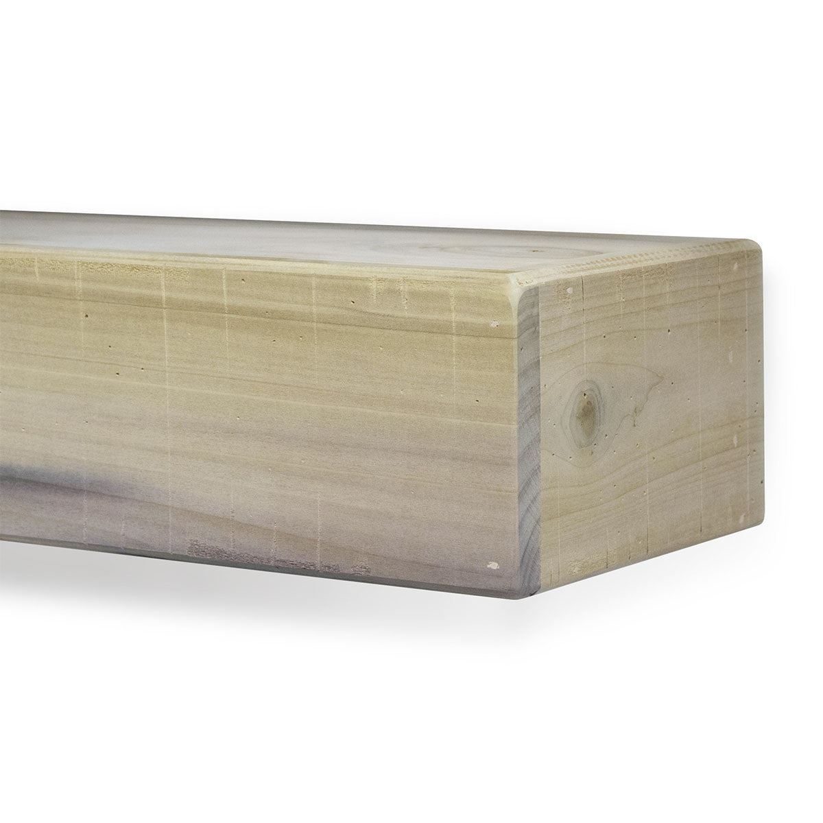 Rustic Poplar Fireplace Mantel Shelf.