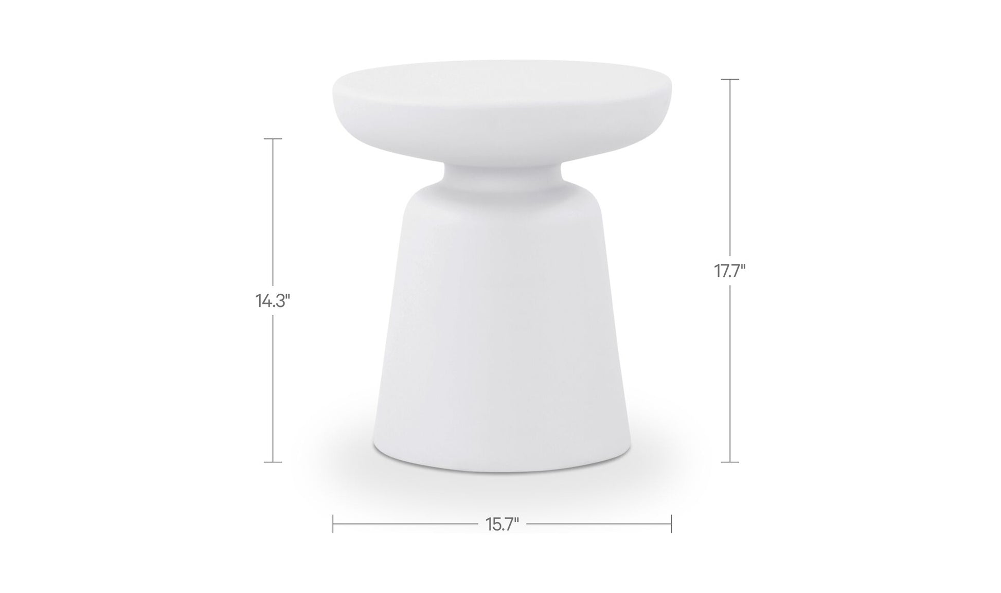 Ruth Outdoor Side Table White.