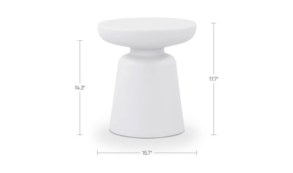 Ruth Outdoor Side Table White.