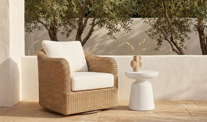 Ruth Outdoor Side Table White.