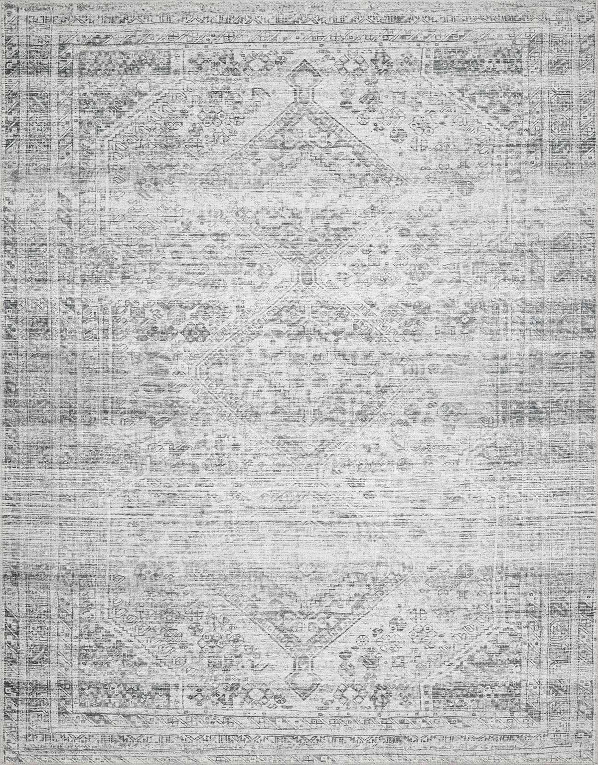 Barny Gray Blue Washable Rug - Clearance.