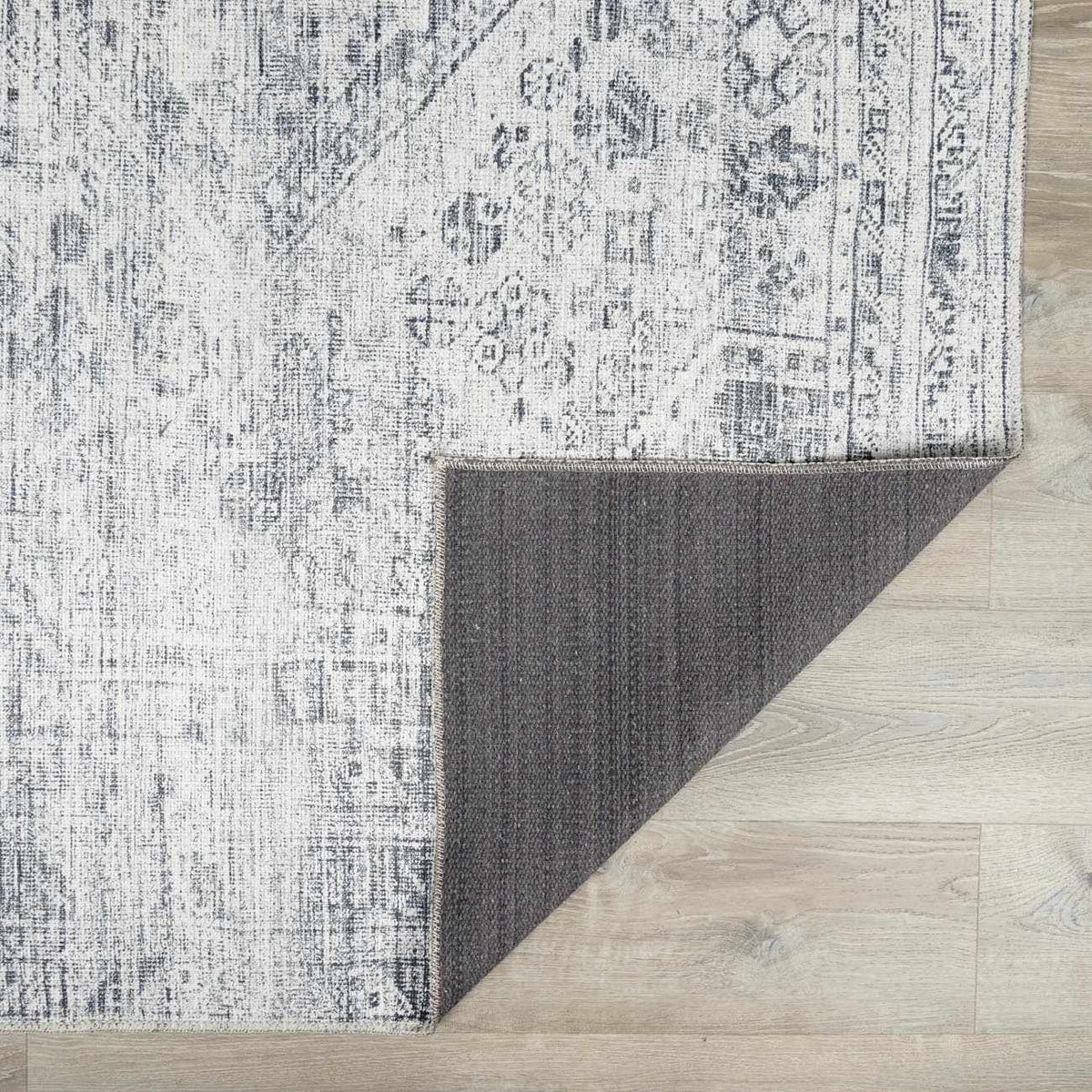 Barny Gray Blue Washable Rug - Clearance.