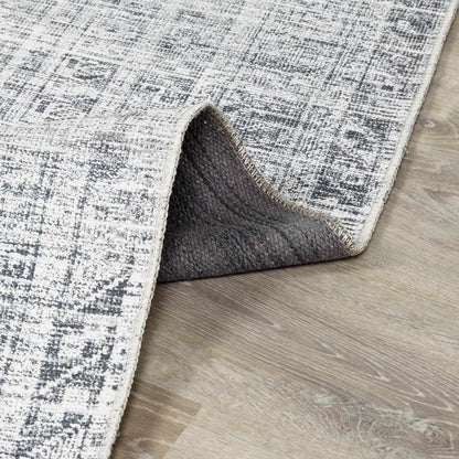 Barny Gray Blue Washable Rug - Clearance.