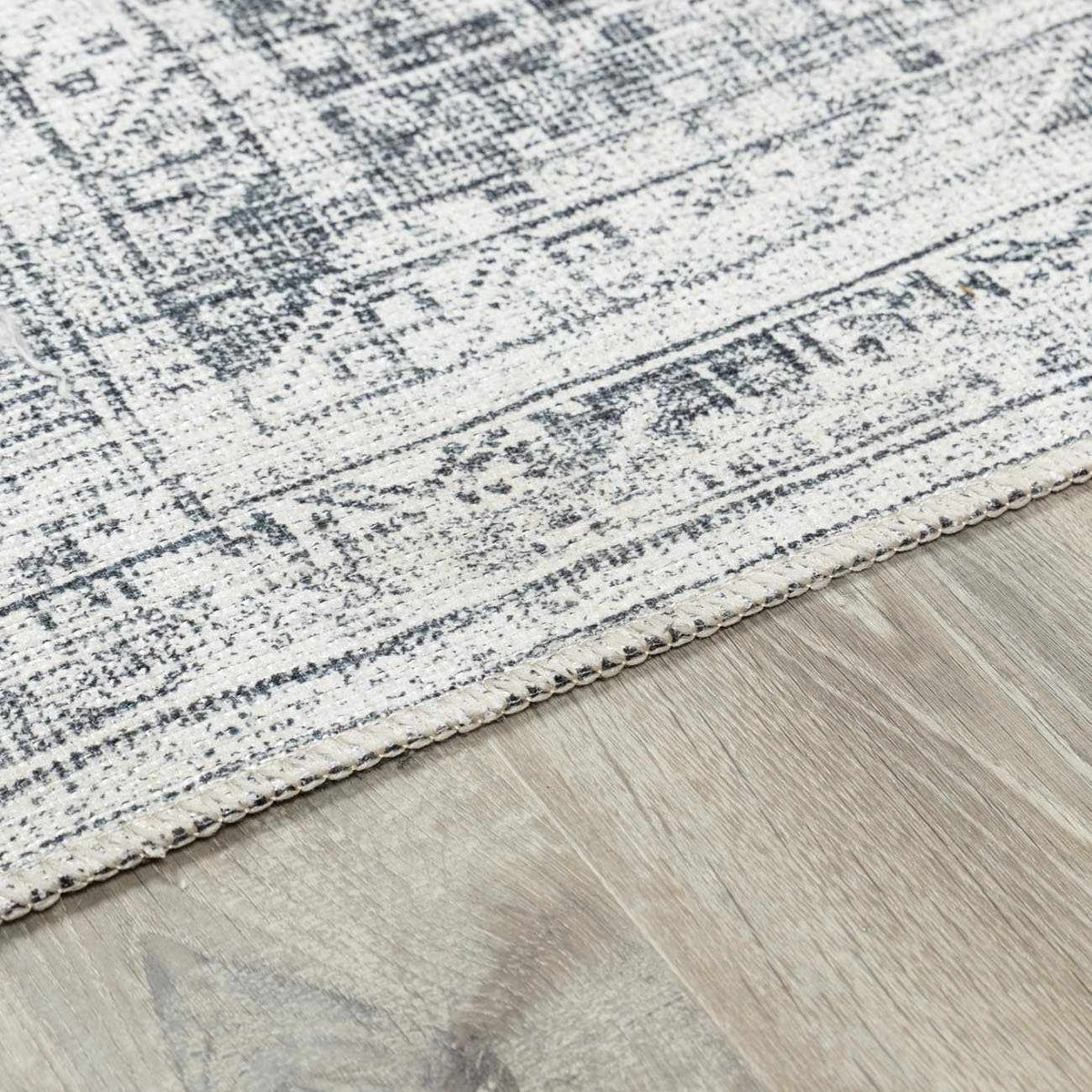 Barny Gray Blue Washable Rug - Clearance.