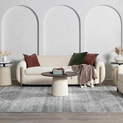 Barny Gray Blue Washable Rug - Clearance.