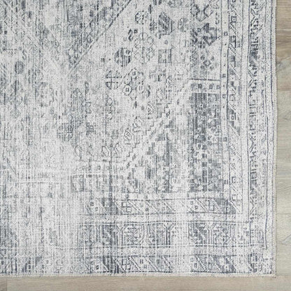 Barny Gray Blue Washable Rug - Clearance.