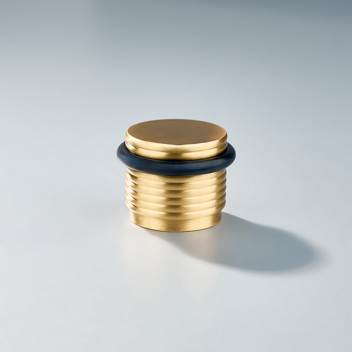 Bastion - Knurled Ring Solid Brass Door Stops.