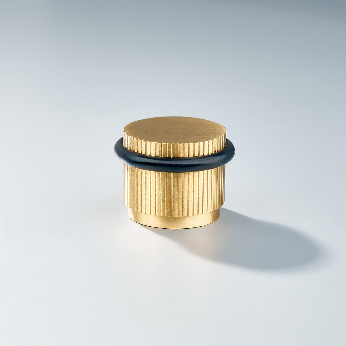 Bastion - Linear Knurled Solid Brass Door Stops.