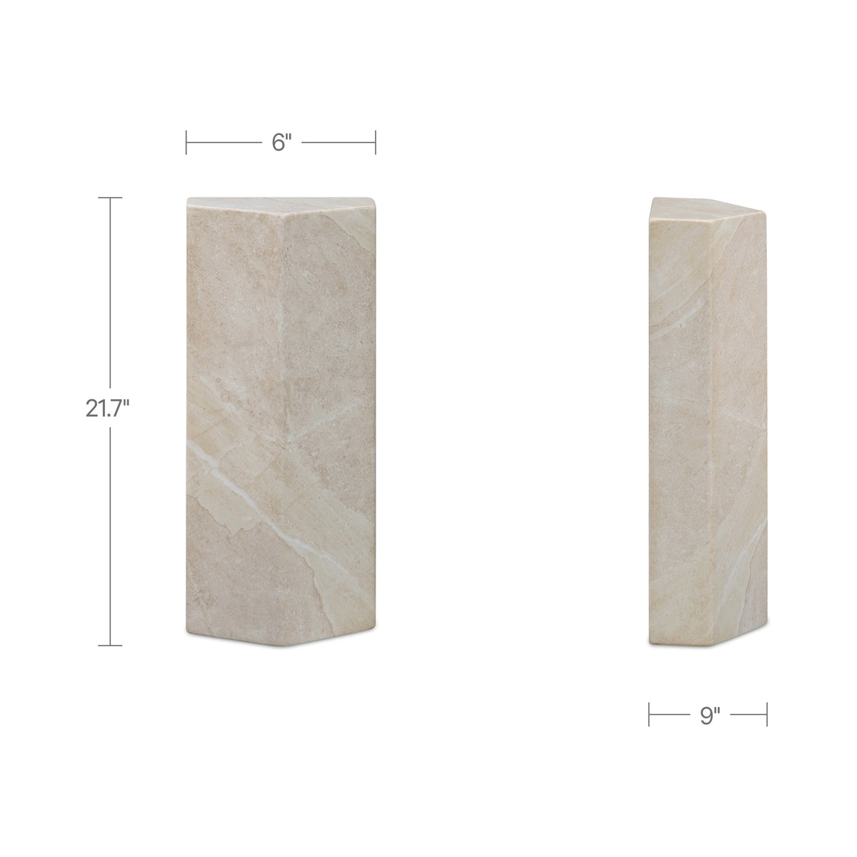 Nix Outdoor Side Table Cream - lifestyle view 2