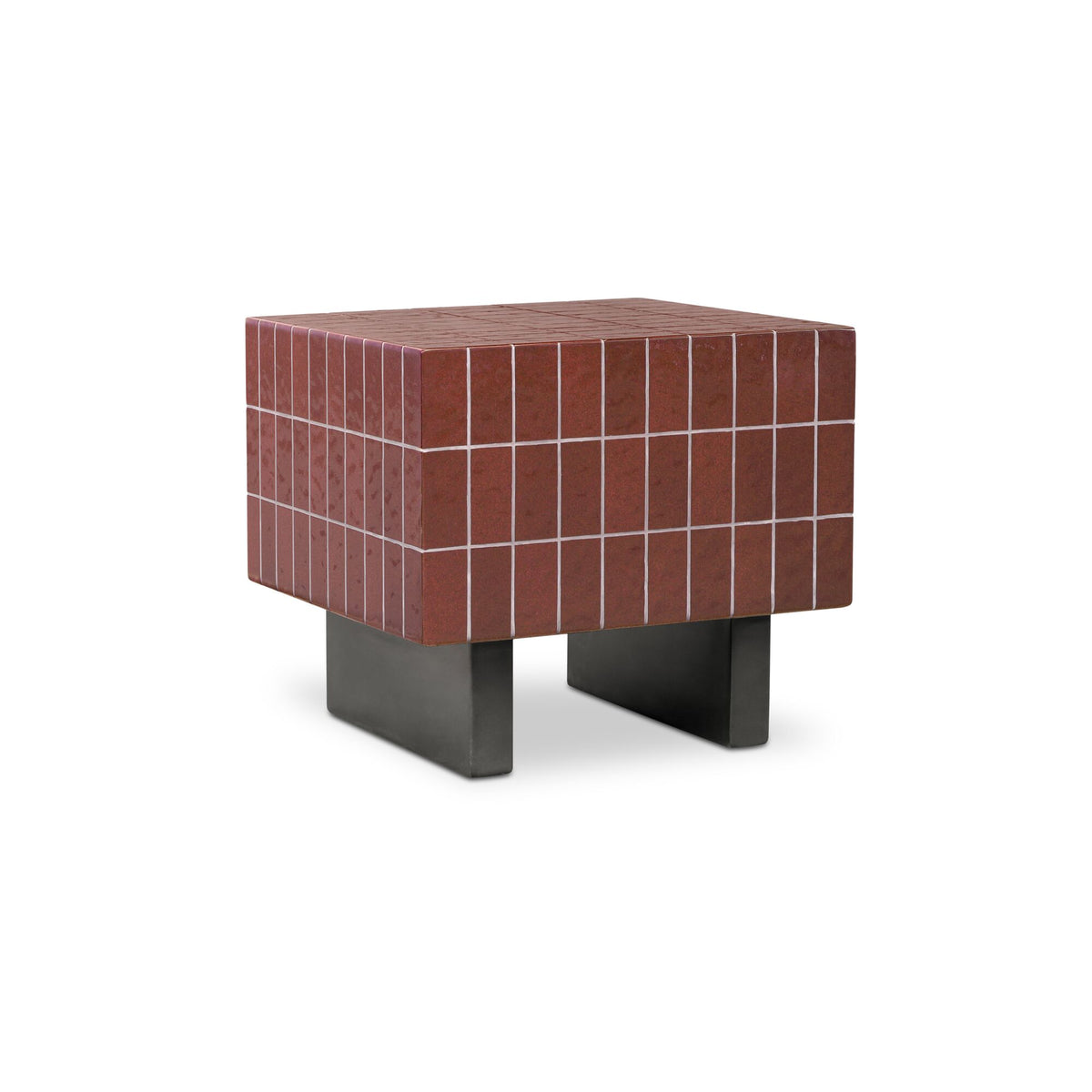 Farren Outdoor Side Table Brown - alternate view 1