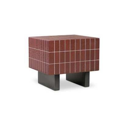 Farren Outdoor Side Table Brown - alternate view 1