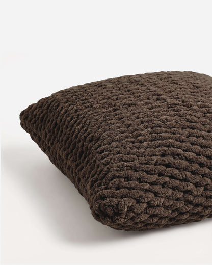 Snug Chunky Knit Throw Pillow.
