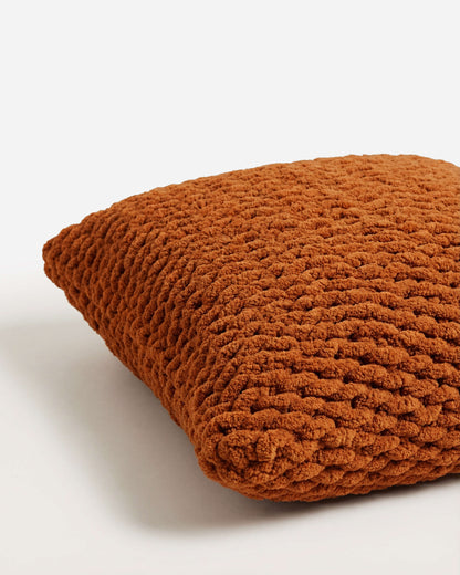 Snug Chunky Knit Throw Pillow.