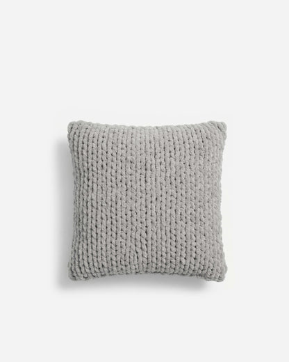 Snug Chunky Knit Throw Pillow.