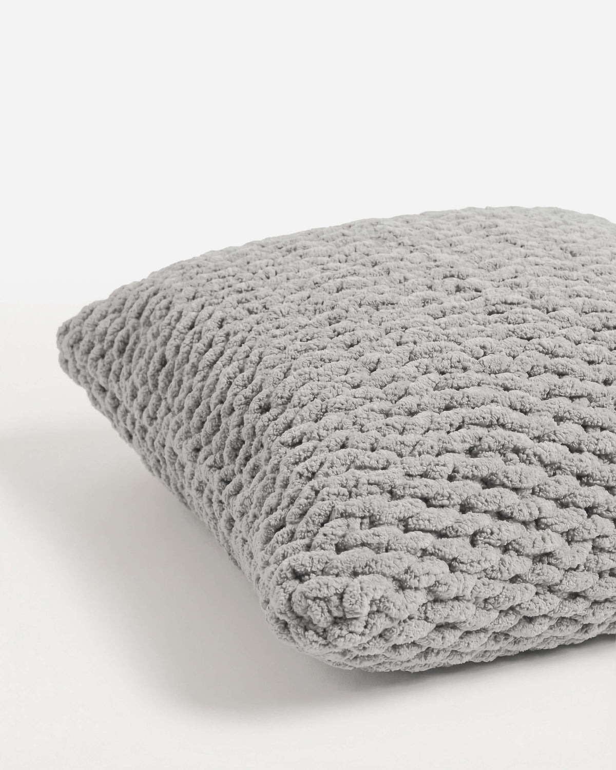 Snug Chunky Knit Throw Pillow.