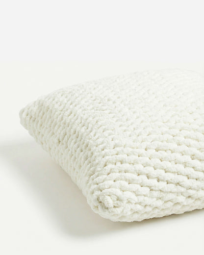 Snug Chunky Knit Throw Pillow.