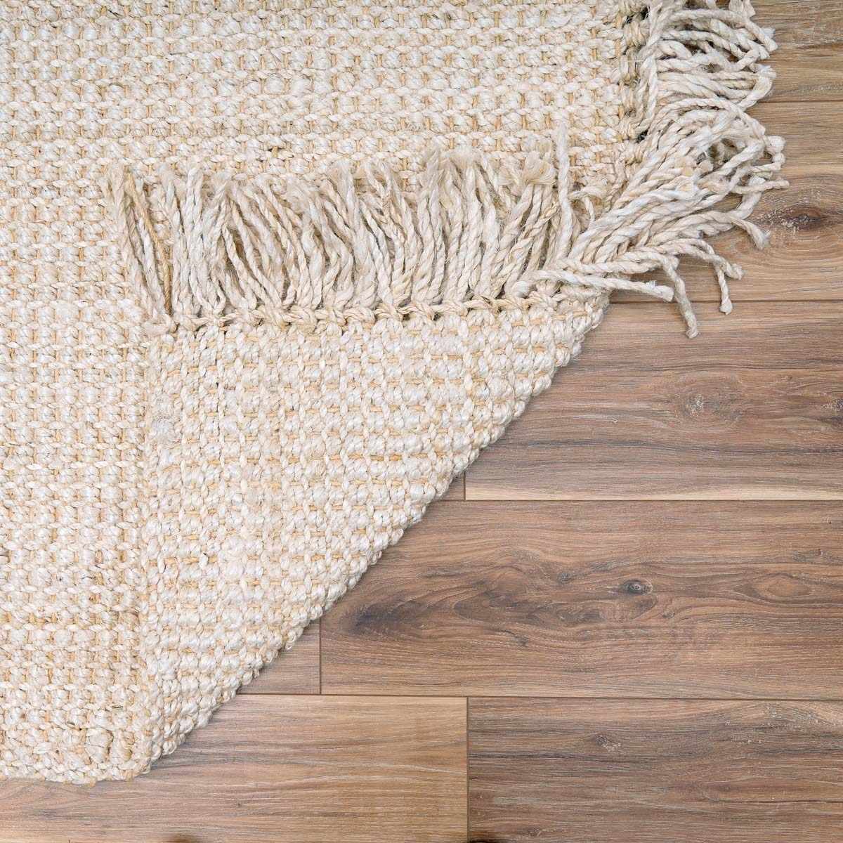 Senneterre Bleached Jute Rug.