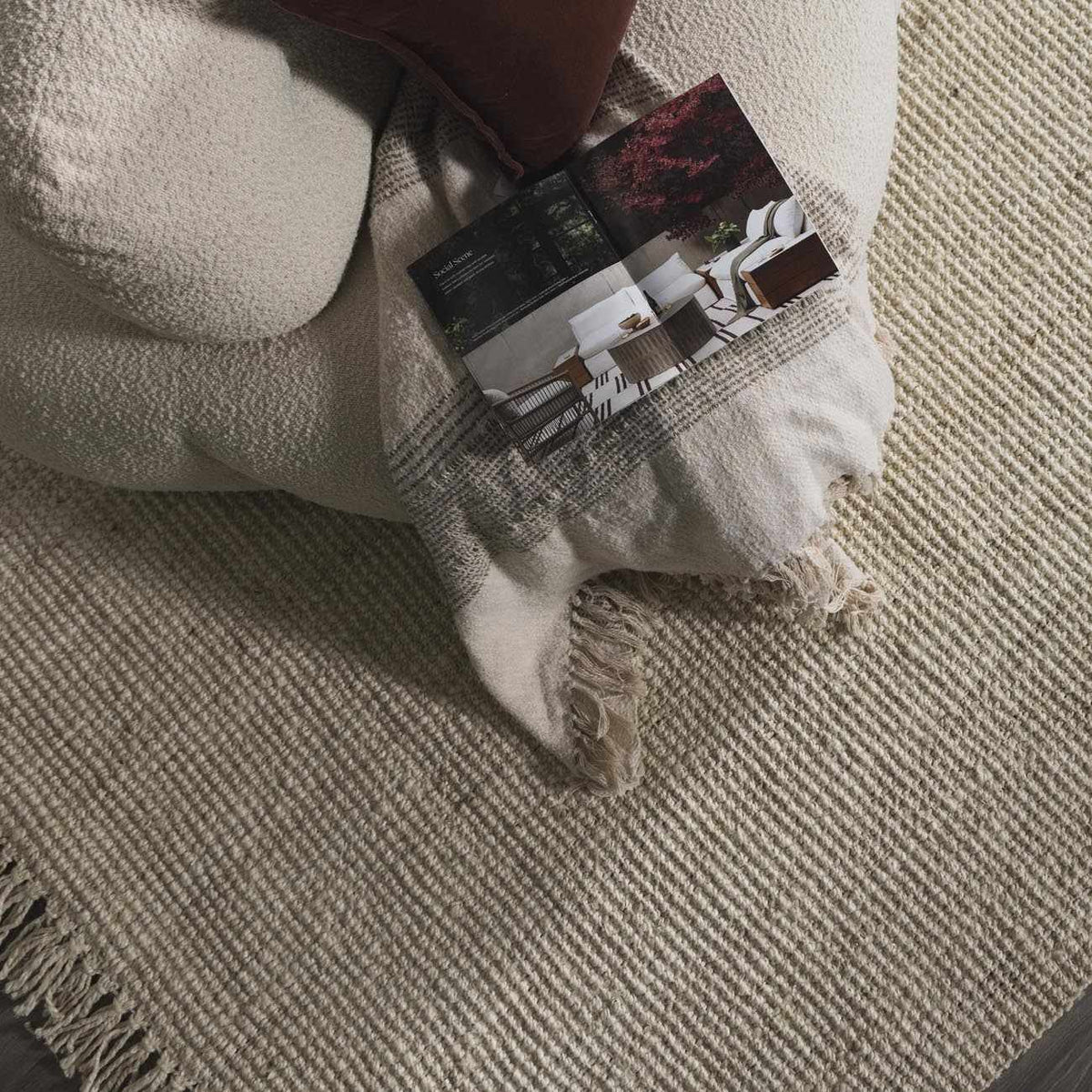 Senneterre Bleached Jute Rug.
