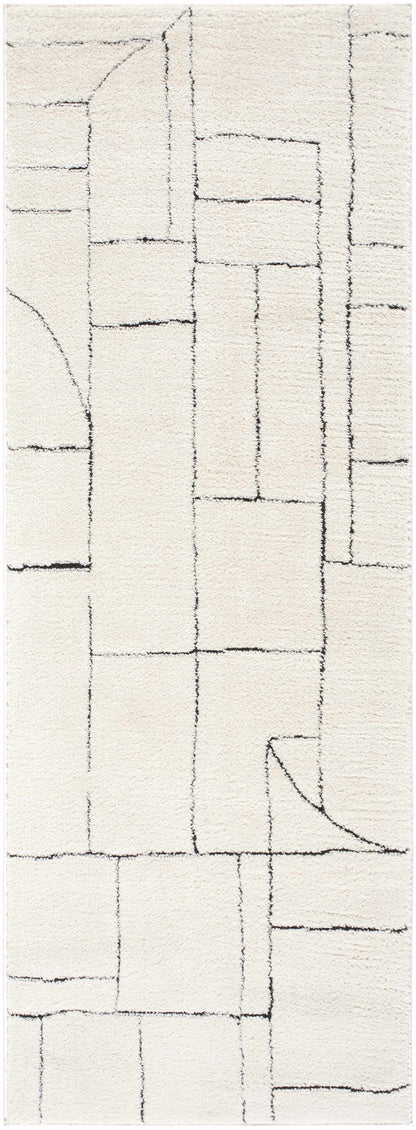 Keats Black & White Area Rug