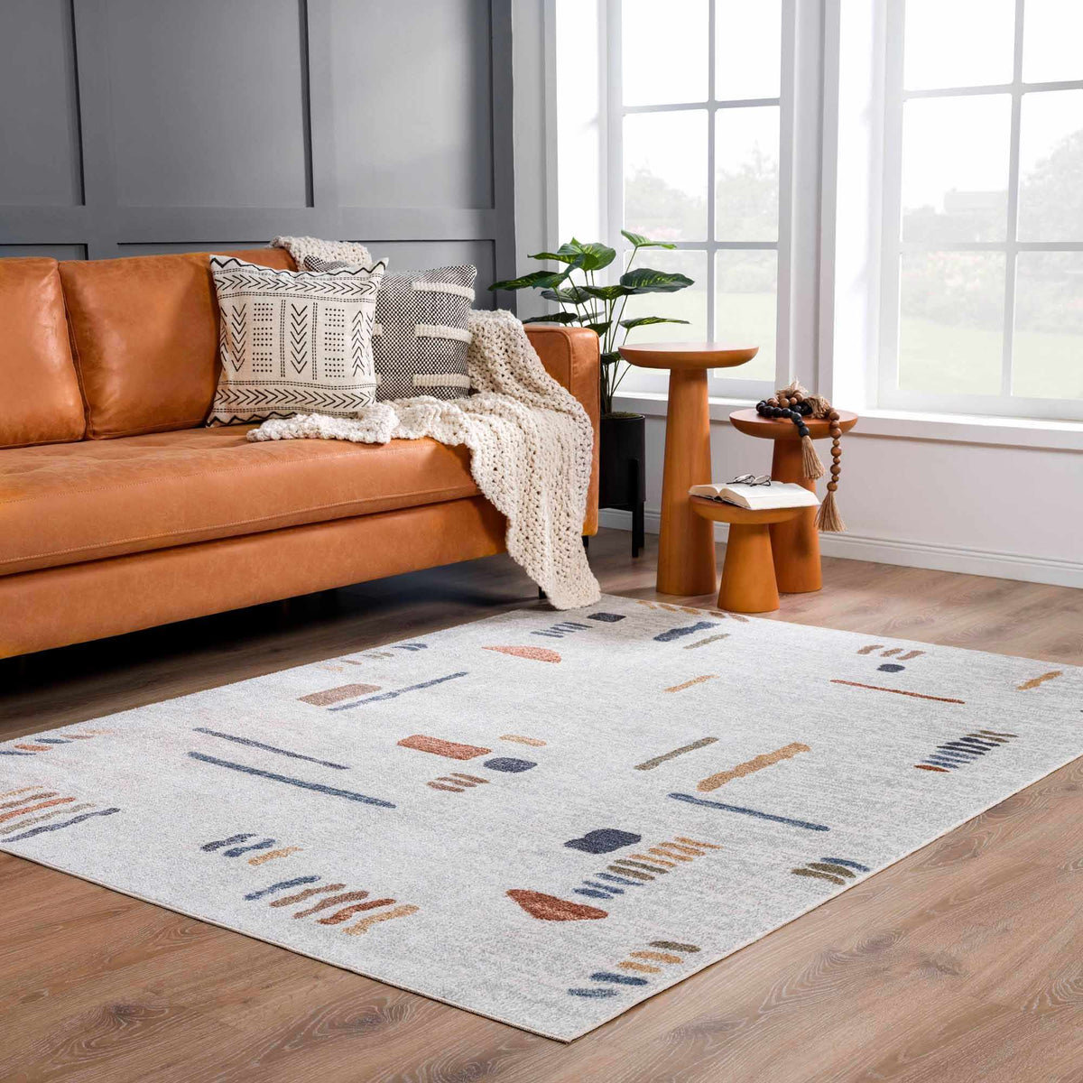 Arnon Modern Washable Rug.