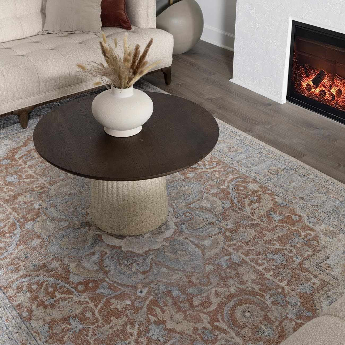 Emke Flat Pile Washable Rug - Clearance.