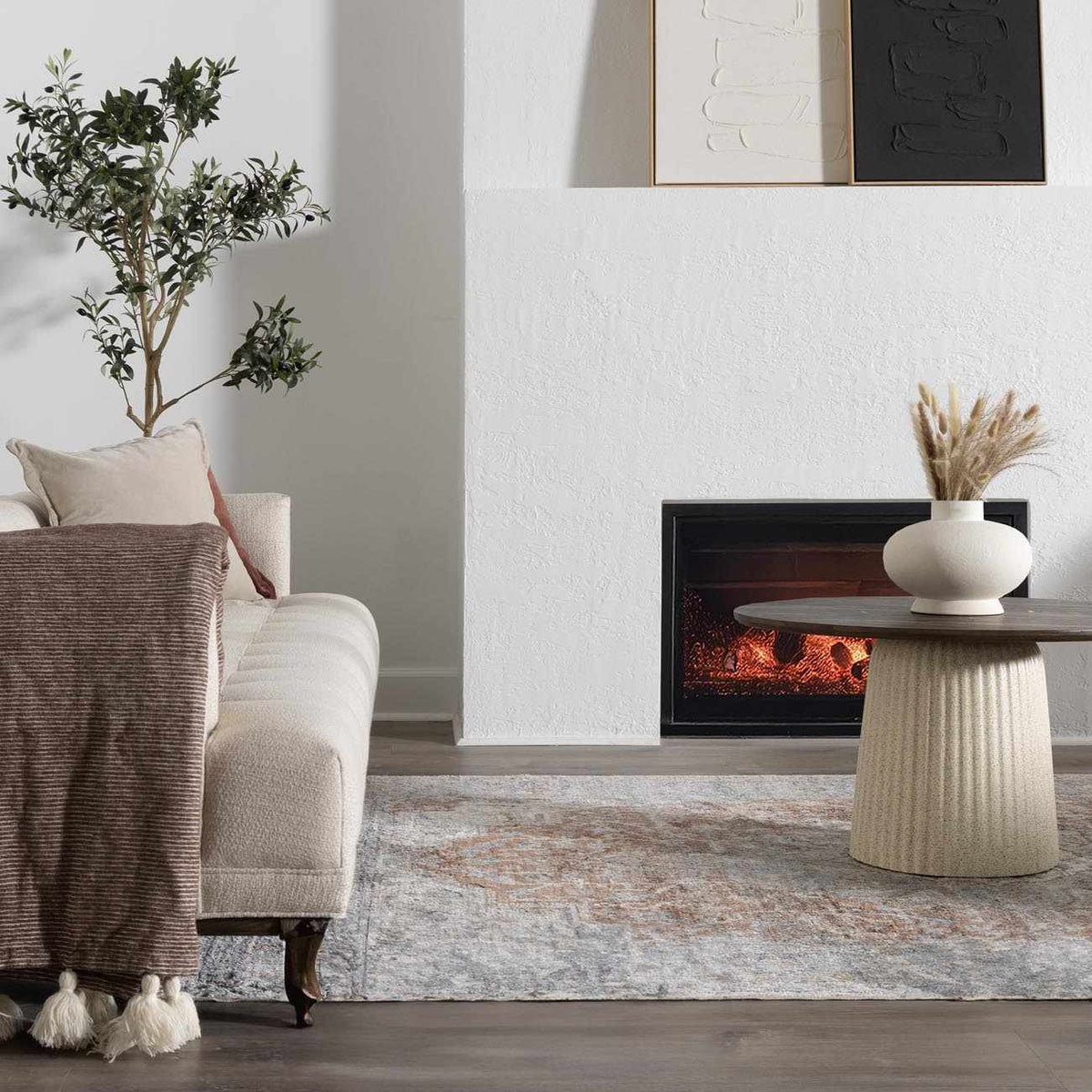 Emke Flat Pile Washable Rug - Clearance.