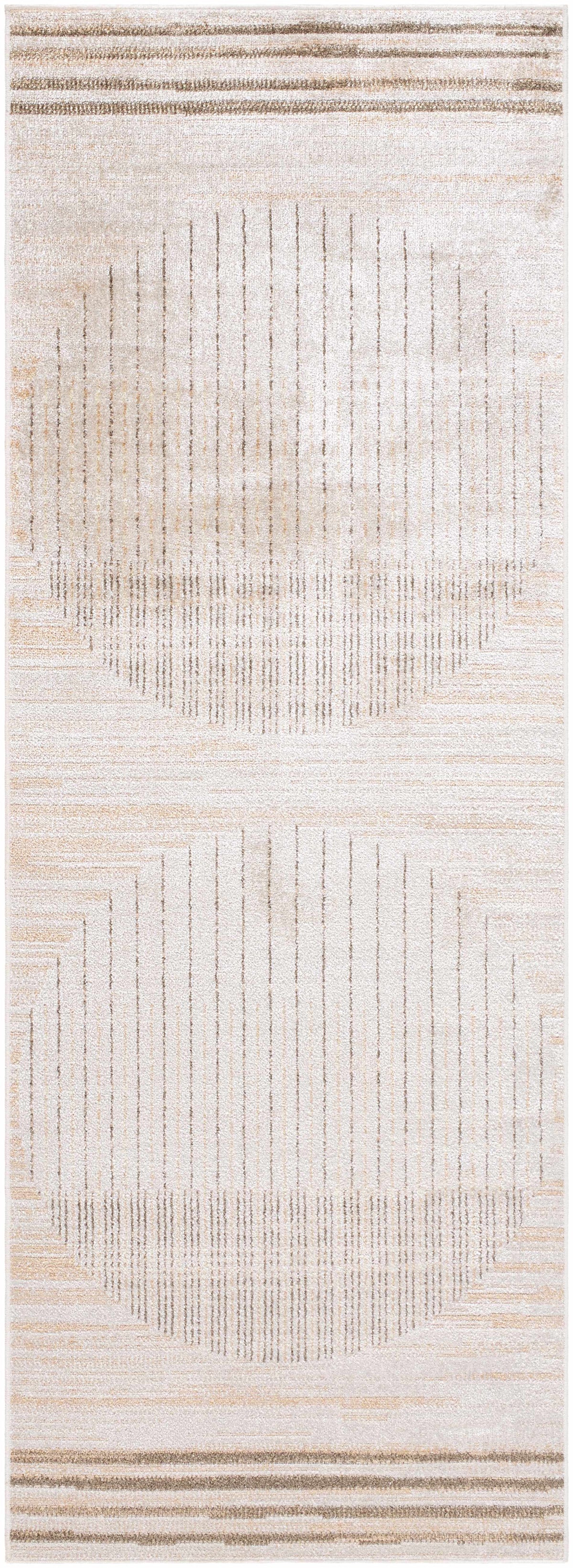 Thad Beige Washable Area Rug.