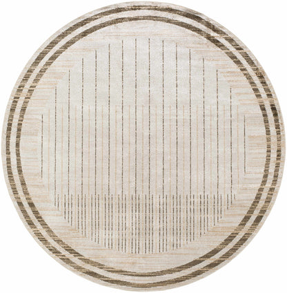 Thad Beige Washable Area Rug.