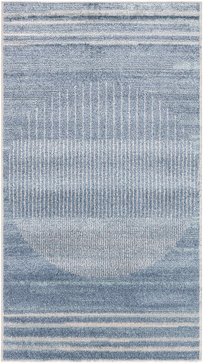 Thad Blue Washable Area Rug - Clearance.