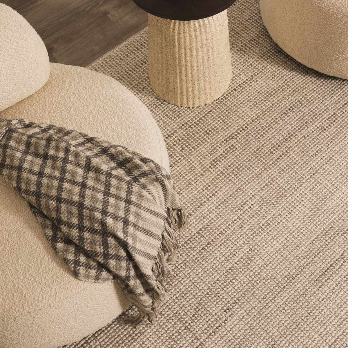 Gowan Cream Area Rug.