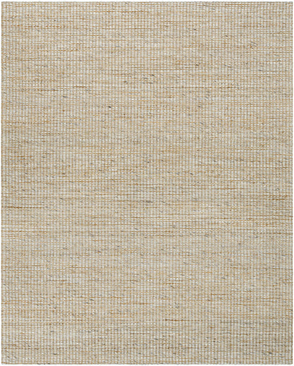 Riki Cream Jute-Wool Blend Rug.