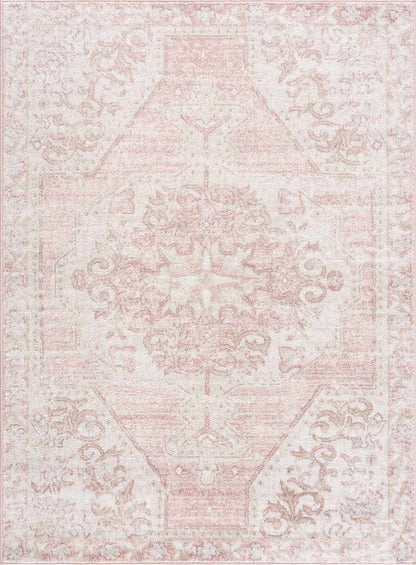 Snead Pink Floral Rug