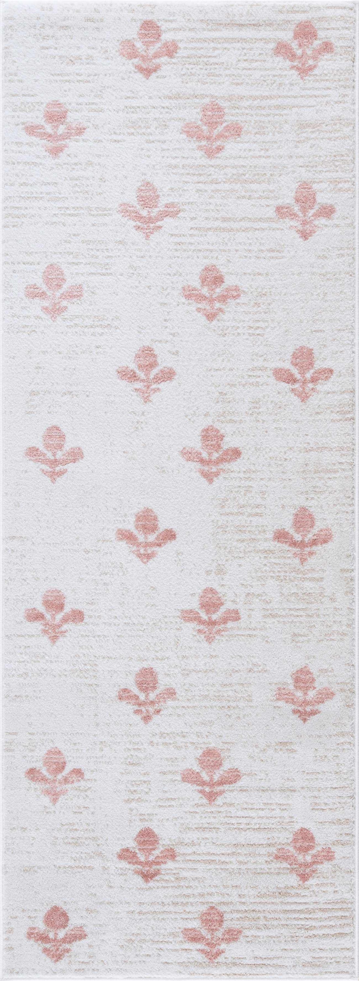 Kapono Floral Dusty Pink Area Rug