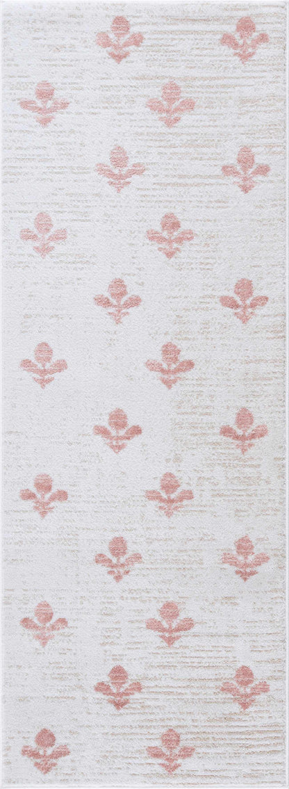 Kapono Floral Dusty Pink Area Rug