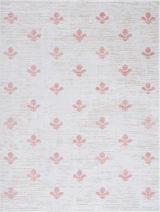 Kapono Floral Dusty Pink Area Rug