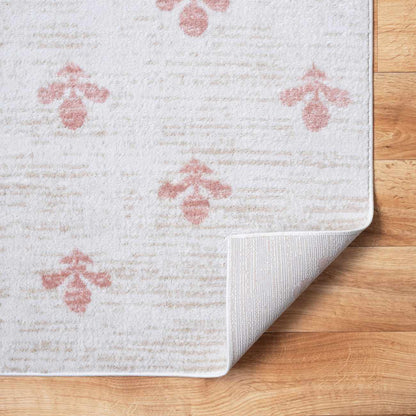 Kapono Floral Dusty Pink Area Rug