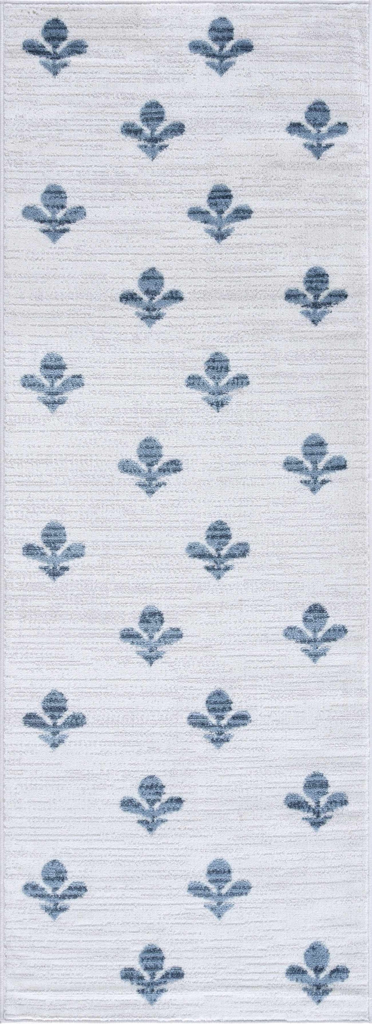 Kapono Floral Dusty Blue Area Rug
