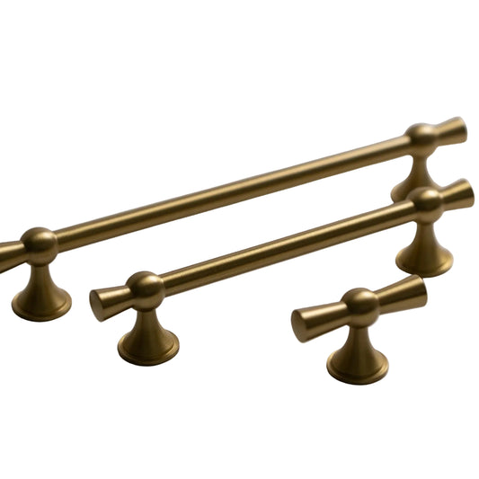 Samba, Solid Brass Cabinet Pulls.