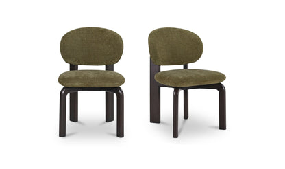 Sami Dining Chair Olive Set of Two.
