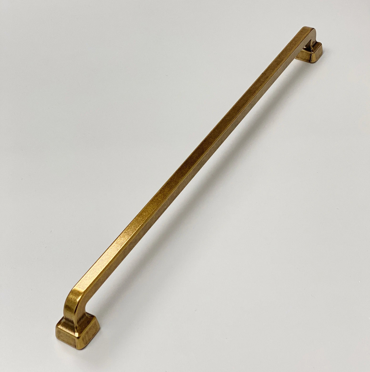 Mission Drawer Pull "Capri" in Antique Brass.